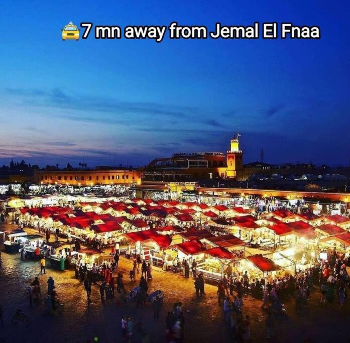 Plein Centre Marrakech, Grand Balcon Filant Daire Marakeş Dış mekan fotoğraf
